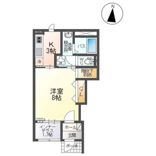 アグレアーブル【1階】の間取り