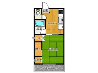 コーポ白樺【2階】の間取り