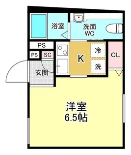 ジュリアス大森中【4階】の間取り