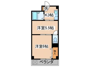 三ツ木コ-ポ富士見台【1階】の間取り