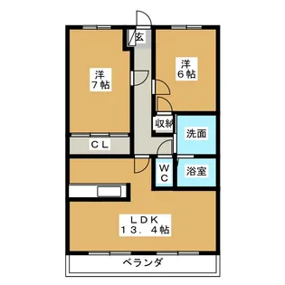 グラン コリーヌ【1階】の間取り