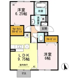 サン・ヴァレンティーノ【1階】の間取り