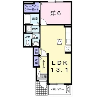 フラン・ドゥ・アーサーII【1階】の間取り