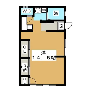 タカラユアパートI【1階】の間取り