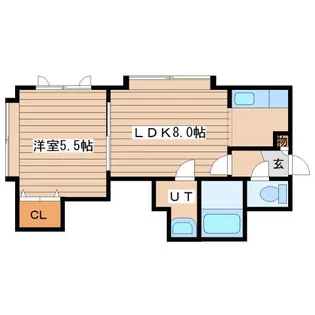 サウザンドファイン八軒【2階】の間取り