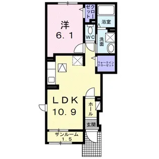 スペランツァ2【1階】の間取り