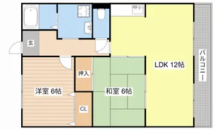 サンクレールII【2階】の間取り
