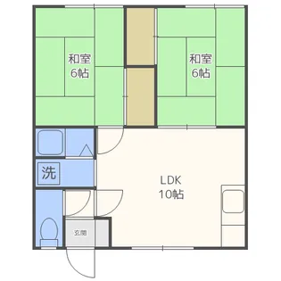 コーポ伊藤第2【1階】の間取り