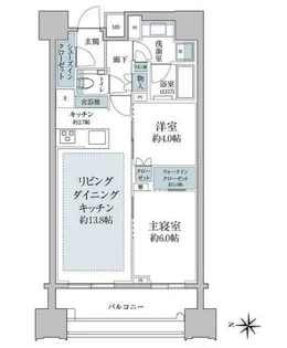 パークコート南麻布【13階】の間取り