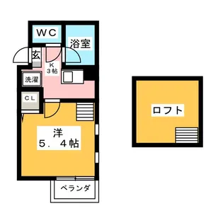 ドゥージエーム【2階】の間取り