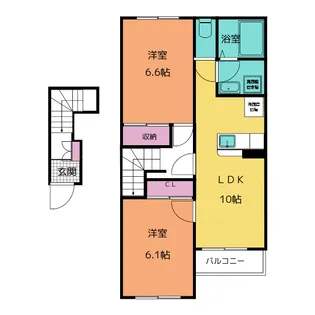 エルシャトーIII【2階】の間取り