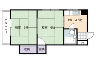 第5片山ビル【10階】の間取り