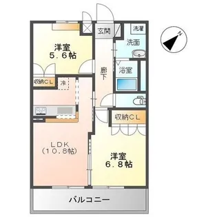 グランウッドA【2階】の間取り