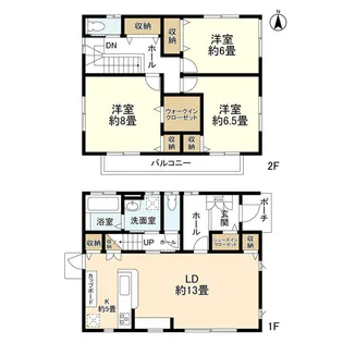 宮城県仙台市泉区館2【一戸建】の間取り