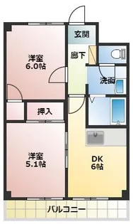 エクセルマツヤ【1階】の間取り