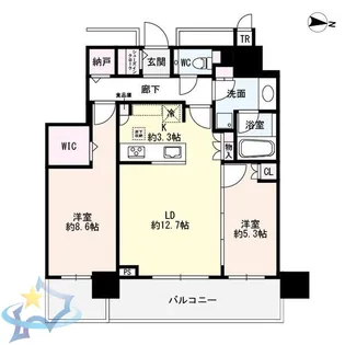ONE札幌ステーションタワー【44階】の間取り