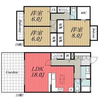 千葉県千葉市若葉区みつわ台2【一戸建】の間取り