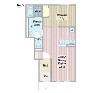 ソレーナnakahara【1階】の間取り