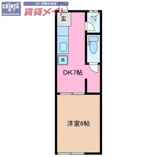 昭和レトロアパート2【2階】の間取り