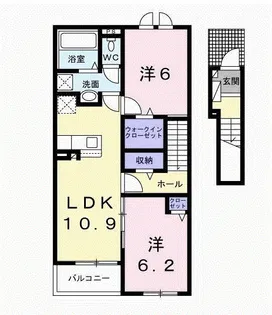 シェラトン川島【2階】の間取り