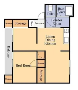 京町ビル【4階】の間取り