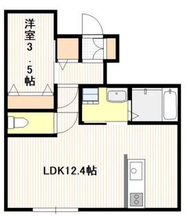 メゾン・エール玖波【1階】の間取り