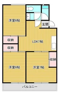 清正ハイツ【3階】の間取り