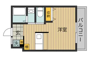 広島県福山市手城町1【アパート】の間取り