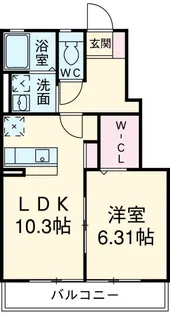 アルソーレA【1階】の間取り