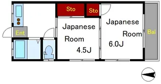 コーポ長谷川【2階】の間取り