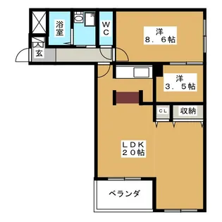 Bolson S【1階】の間取り