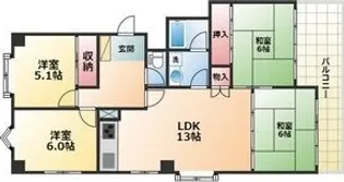 シーズンコート杁ヶ池C【3階】の間取り