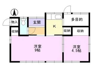 岐阜県中津川市駒場【一戸建】の間取り