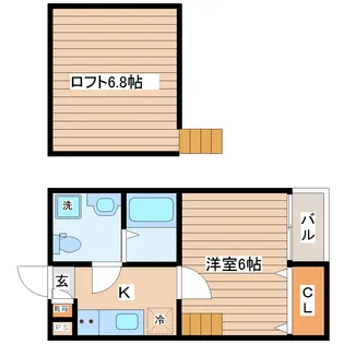 グレイス西中田【1階】の間取り