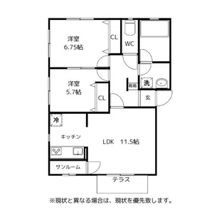 T-スクエア CD【1階】の間取り