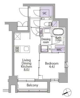 イプセ代々木【5階】の間取り