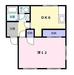 パレス友【1階】の間取り