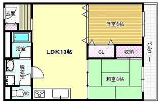 KRグランドイン【2階】の間取り