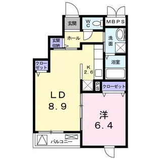 メゾン ド ロチェス【3階】の間取り