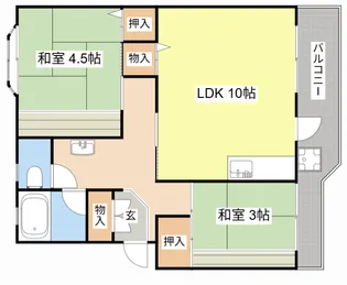 第1辻ハイツ【1階】の間取り