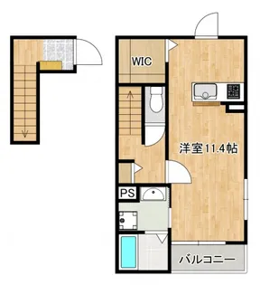 アウローラ長束西【2階】の間取り