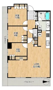 パークハウスつくば研究学園けやきレジデンス参番館【19階】の間取り