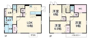 神奈川県大和市つきみ野6【一戸建】の間取り