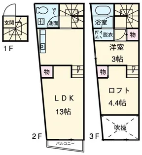 レコルトサンクの間取り