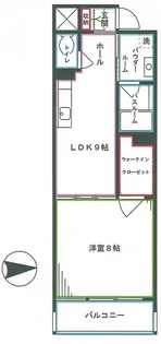 コントラーダ ウノ【2階】の間取り