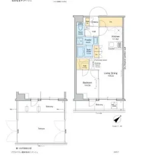 プラウドフラット墨田曳舟ディアージュ【1階】の間取り