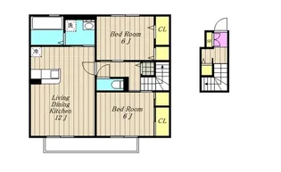 ドエルK【2階】の間取り