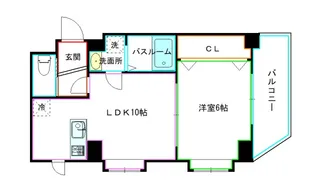 東京都中野区松が丘1【マンション】の間取り