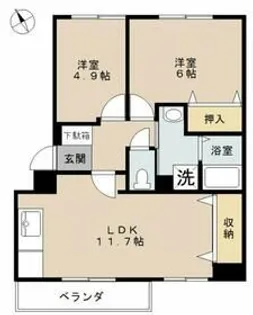 ビューテラス【1階】の間取り