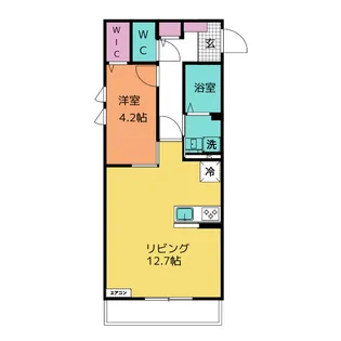 スターダスト八帖北【2階】の間取り